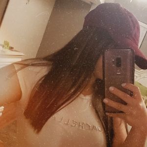 Burgundy hat